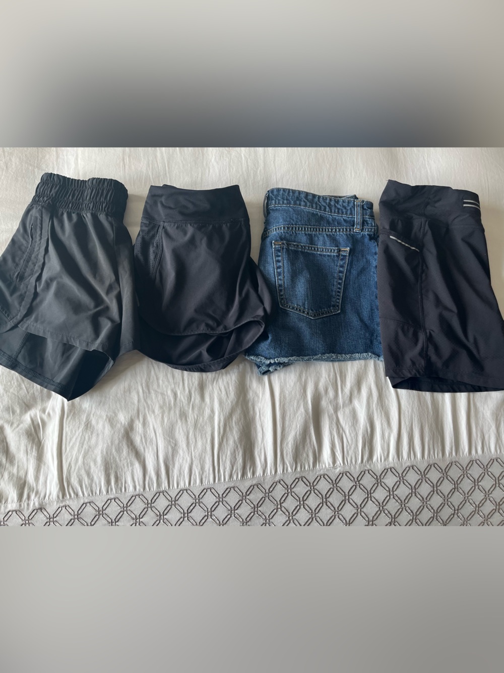 Athleta Black Athletic Shorts Trio